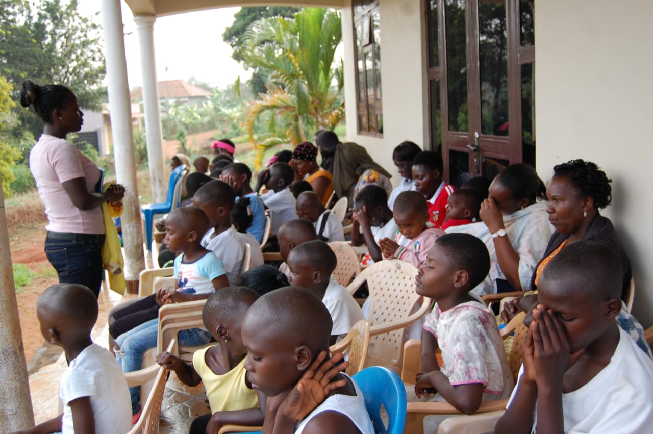 Happy children in a classroom
